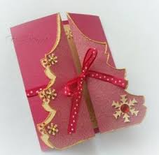 Tarjetas Navidenas Con Forma De Arbol De Navidad Solountip Com Tarjeta Navidena Hermosas Tarjetas De Navidad Tarjetas De Navidad Faciles
