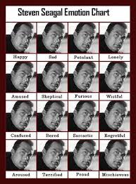 Steven Seagal Emotion Chart Of Emotions Of Steven Seagal