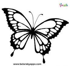Free Printable Butterfly Templates Different Size Butterflies بالعربي نتعلم Butterfly Printable Butterflies Svg Butterfly Coloring Page