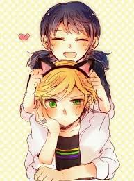 Adrien, marinette, and chat noir bild. Miraculous Fans On Twitter Adrien Y Marinette Xoxo