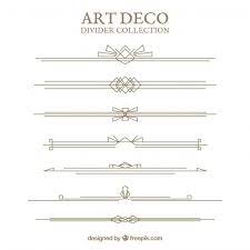Download Dividers Collection In Art Deco Style For Free In 2020 Art Deco Art Deco Fashion Art