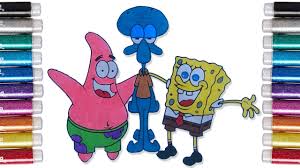 Mewarnai squidward mewarnai gambar spongebob. Coloring Spongebob Squarepants Mewarnai Spongebob Patrick Squidward Dengan Spidol Untuk Anak Youtube