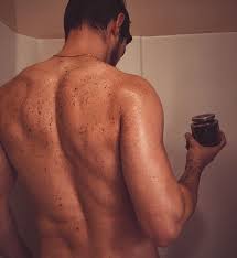 Real Men Use Body Scrubs Labosh Bath Bathtime Shower Bubbles Water Coffee Coffeescrub Bodyscrub Livebold Coffee Body Scrub Body Scrub Coffee Scrub