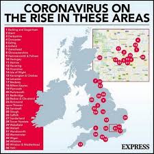The uk's coronavirus lockdown has been extended, the government has confirmed. Mapped The 36 Areas In England Which Could Have Leicester Style Local Lockdown Next Birmingham Live