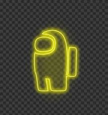 Hd Neon Among Us Yellow Character Png Citypng