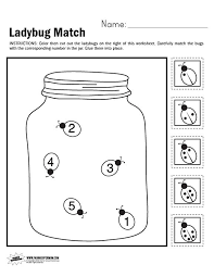 Ladybug Match Worksheet Bugs Preschool Preschool Math Worksheets Preschool Worksheets