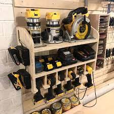 Cabinet Grade Cordless Drill Organizer Ultimate Gift Gift For Him Fathers Day Gift Garage Tool Storage Garage Tool Storage Tool Wall Storage Tool Storage Diy