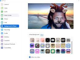 Click the background & filters tab. Verbesserungen Fur Video Zoom Help Center