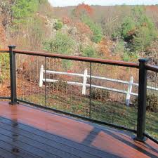 Learn how to install cable rails to meet building codes and get ideas for your deck at decks.com. Fortress Fe26 Vertical Cable Railing Panel Level Decksdirect