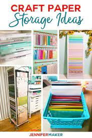 As it turns out, putting together the perfect craft room can actually feel like a diy project in and of itself, and that's why we believe approaching this makeover with the same gusto you would as any sewing or paper project is key. Craft Paper Storage Ideas The Best Organization Solutions Jennifer Maker
