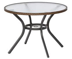 4 5 von 5 sternen 90. Merxx Gartentisch Ravenna Rund O 100 Cm Aluminium Mit Kunststoffgeflecht Schoko