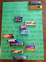 Thata S Sweet A A Birthday Card Of Chocolate Bars Birthday Card Messages Candy Messages Dad Birthday