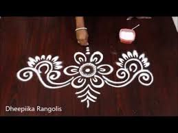 Creative Border Rangoli Design Simple And Easy Border Muggulu Latest Sides Kolams Youtube Rangoli Border Designs Simple Flower Design Rangoli Designs