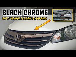 Meskipun juga dapat dilapisin dengan gold plating dan plating. Repaint Black Chrome Grill Honda Freed Youtube