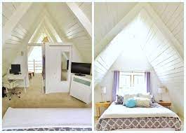 North And South View Of A Frame Upstairs Master Bedroom Bedroom Frames A Frame House Cabin Interiors