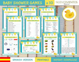 5.3 in x 7.8 in and 50 deck excellent game for all ages. Duck Baby Shower Games Spanish Printable By Nuevos Vientos Designs Catch My Party