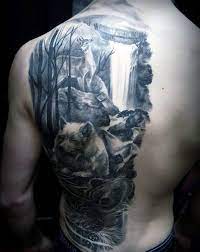 70 Waterfall Tattoo Designs For Men Glistening Ink Ideas Waterfall Tattoo Tattoo Designs Men Cool Tattoos For Guys