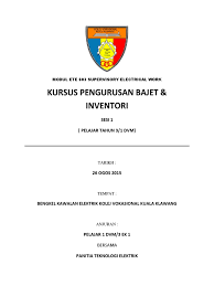 Campus building in jelebu, negeri sembilan, malaysia. Kertas Kerja Inventori Ek1docx