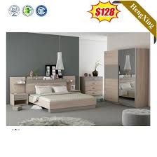 63w * 86d * 51h ($1199) king: China Hot Selling King Size High Gloss Bedroom Furniture Modern Design Bedroom Set China Hotel Furniture Double Bed