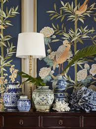 Coastal Entry And Hall In Fort Myers Fl By Summer Thornton Design Chinoiserie Florida Interior Design Chinoiserie Chic