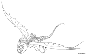 How to train your dragons coloring page. How To Train Your Dragon Astrid Ride Stormfly Coloring Page Coloringbay