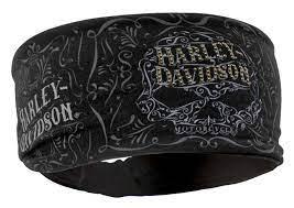 Harley Davidson Women S Studded Ornate Willie G Skull Knotted Headband Hp14630 Harley Davidson Women Harley Davidson Womens Clothing Harley Davidson