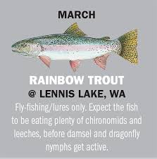 Lakes in oregon are stocked with many fish species including american shad atlantic salmon oregon has great coastlines and varying topography that offers differing fishing environments. Washington And Oregon Fishing Calendar
