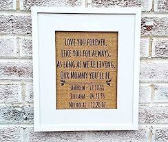 View gallery 31 photos 1 of 31. Amazon Com Mom Gifts Ideas Mom Gifts From Son Mothers Day Gifts Kids Names Sign Plaques Handmade