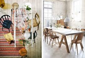 The unique seating configuration has four wooden chairs, and a dining bench. Eclectic Dining Our Favorite Ways To Mix Dining Chairs Spruce Furn