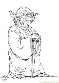 You can make coloring by following your favorite colors as well. Yoda Coloring Page Coloring Home