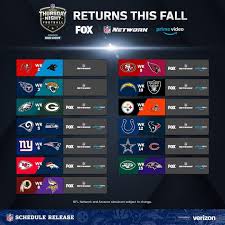 Watch live football games, nfl shows & events. Nfl Thursday Night Football Is Back Tnf Nflschedulerelease Big4 Bigfour Big Thursday Night Football Nfl Thursday Night Football Thursday Night
