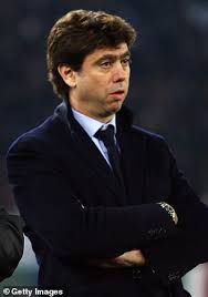 Andrea agnelli has been married to emma winter since august 27, 2005. Uefa Edging Closer To Agreeing Its Plans For A Money Spinning Supersized Champions League Daily Mail Online