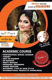 Bridal Makeup Artist Tania Bridal Master Class In Siliguri With Free Air Brush Demonstration Date 8th June To 17th June Time 12 Pm To 6pm For More Information Registration Plz There is happiness on a. bridal makeup artist tania