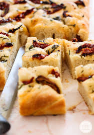 Inspired By Charm A Year Of Yeast Sun Dried Tomato Focaccia Recipes Food Yummy Food
