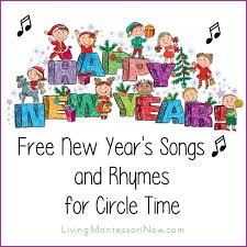 Free New Year S Songs And Rhymes For Circle Time New Years Song Circle Time Activities Preschool Songs