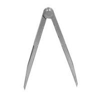Wing Divider Carbon Steel Hardened Finely Polished Tips Accurate  Positioning Divider Compass for Wood Leather 200mm