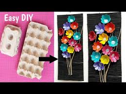 Clear drawers allow crafter to see what is inside. Beautiful Egg Carton Craft To Decorate Your Room Egg Tray Wallhanging Craft Idea Egg Tray Wall Art Youtube