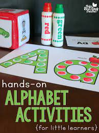 Here are 25 alphabet activities to recognize the letters of the alphabet. Hands On Alphabet Activities For Little Learners This Reading Mama