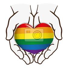Entretener a los niños es gratis con los colores. Uniendo Manos Entregando Un Corazon Lgbt Homosexual Ideal Para Pinturas Para La Pared Cuadros Transexual Prejuicio Entrega Myloview Es