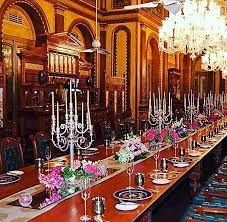 Pin By Syeda Amreen On Table Setting Ideas Long Dinning Table Dinning Table Table Settings