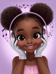 Adorable girl in pink headphones portrait