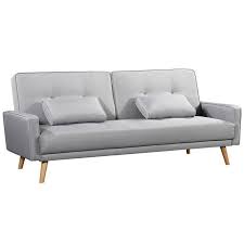 Le 3 places et le 2 places sont convertible et cache un. Canape Scandinave Convertible North 205cm Gris