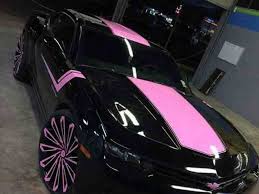 صور سيارات باللون الزهري للبنات صورة ١١ black camaro fancy cars pink car