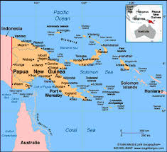 Papua New Guinea Map Infoplease