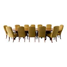 Sanibel dining set image 1. Therien Studio Workshops Banquet Dining Table Set Of 12 Hickory Chairs Co Dining Set Original Price 38 400 Design Plus Gallery