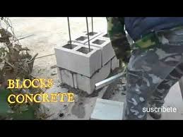 Alternate seem on each level. How To Build Columns With Concrete Block Edited In English Estructura Hecha Con Blocks De Hormigon Youtube