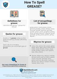 Sign up for free (or log in if you already have an account) to be able to post messages, change how messages are displayed, and view media in posts. How To Spell Grease And How To Misspell It Too Spellcheck Net