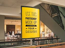 Shopping Mall Advertising Poster Mockup Mockupworld Poster Mockup Poster Mockup Free Outdoor Advertising
