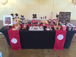 Mickey Mouse Birthday Cake And Candy Table Ideas Mickey Mouse 1st Birthday Mickey 1st Birthdays Mickey Mouse Birthday