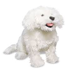 Melissa And Doug Plush Bichon Frise Stuffed Dog